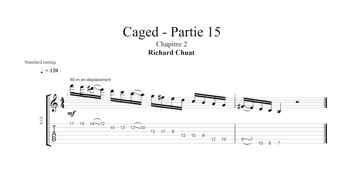 Partition 2 - Chapitre 2 : Descente sur la gamme majeure