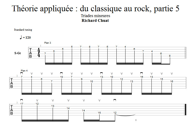 Partition 3 - Triades mineures
