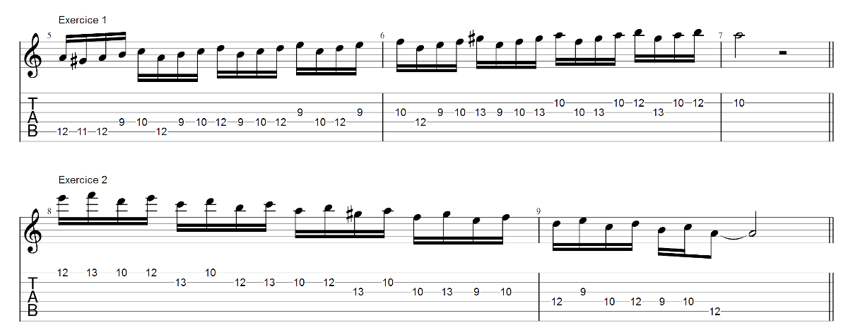 Partition 3 - Chapitre 3 : Exercices basés sur groupe de 4 et descente en tierces brisées