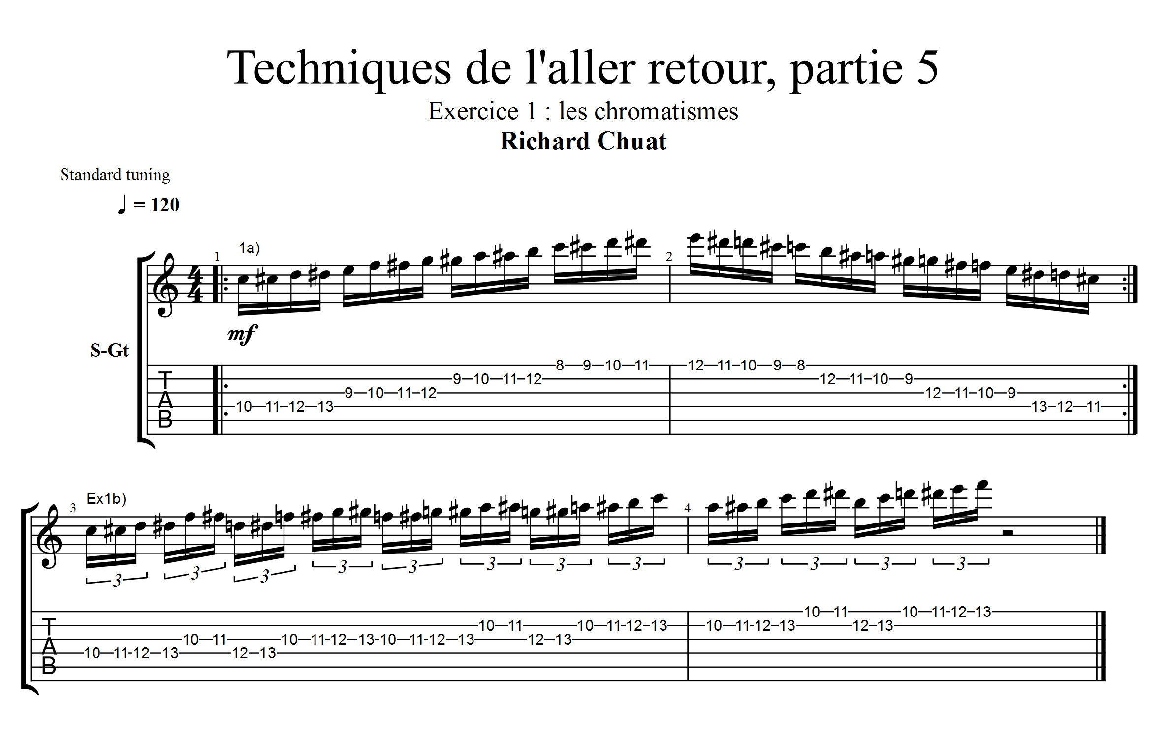 Partition 1 - Partie 1 : chromatismes