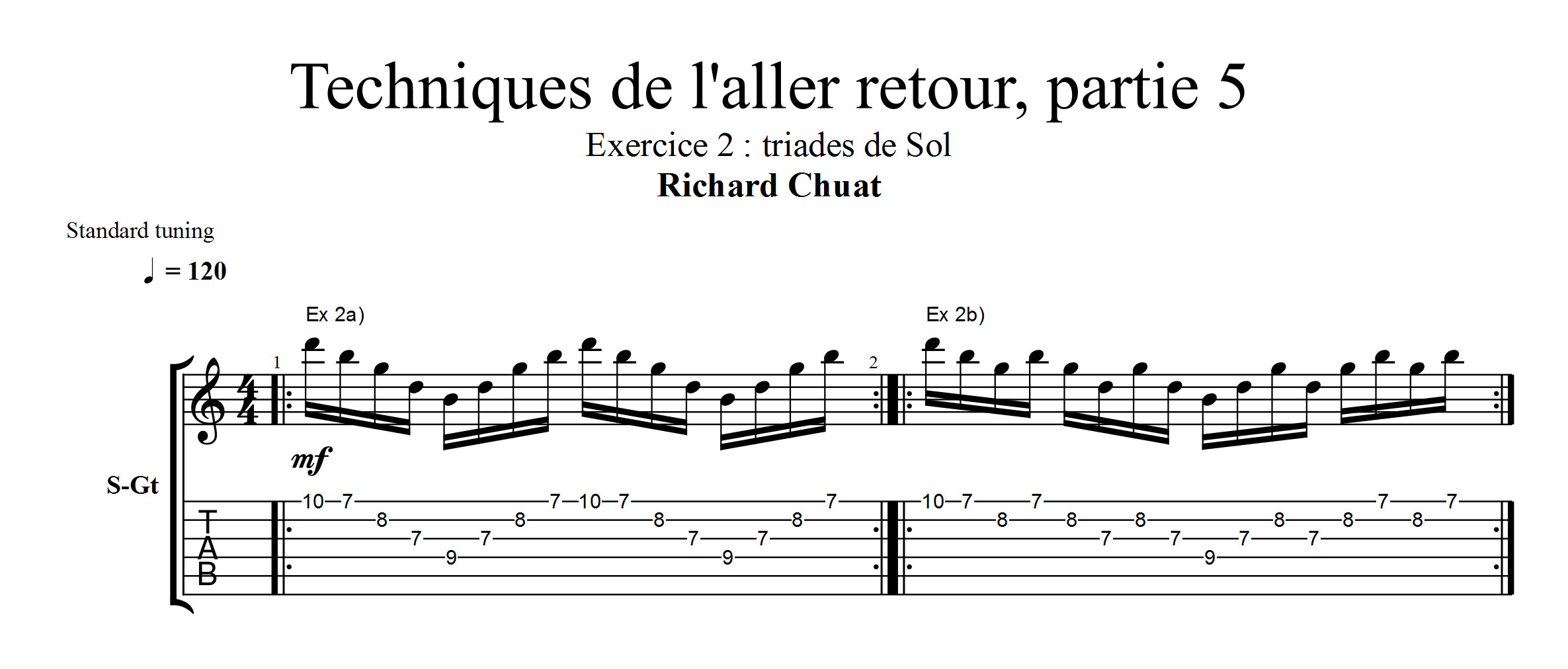 Partition 2 - Partie 2 : triades de G