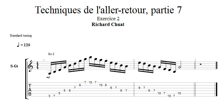 Partition 2 - Exercice 2 : enchaînement triade et penta