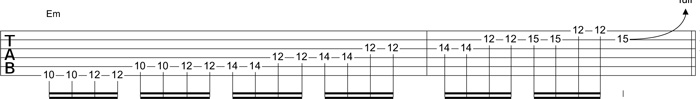 Partition 9 - Plan hard rock en notes doublées