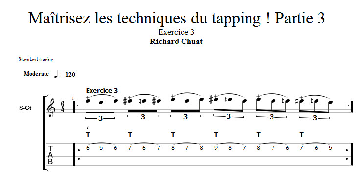Partition 3 - Travail par groupe de 3