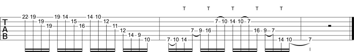 Partition 5 - Plan shred avec sweeping et tapping