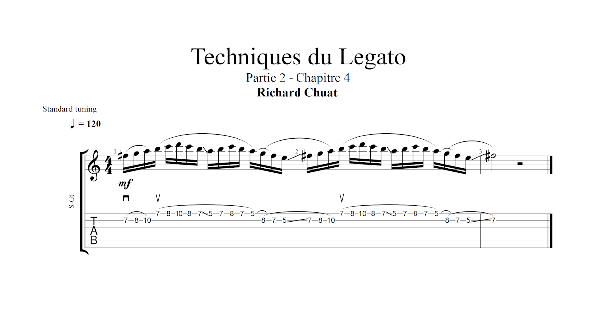 Partition 4 - Chapitre 4 : Changement de corde et slides