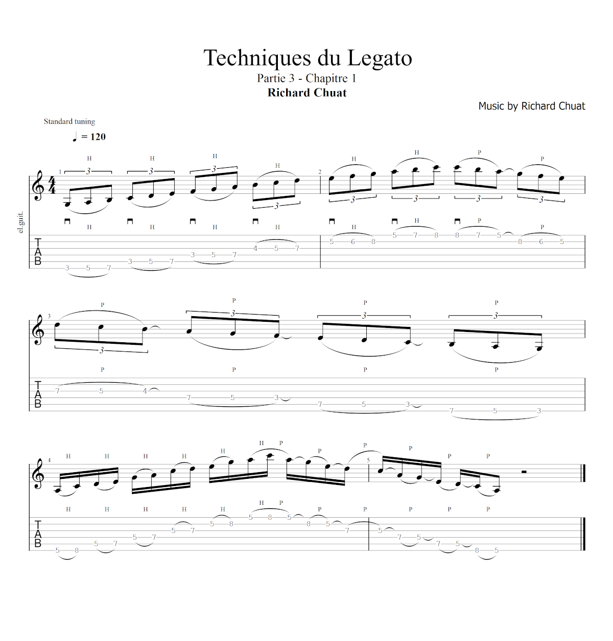 Partition 1 - Chapitre 1 : montées et descentes de gammes