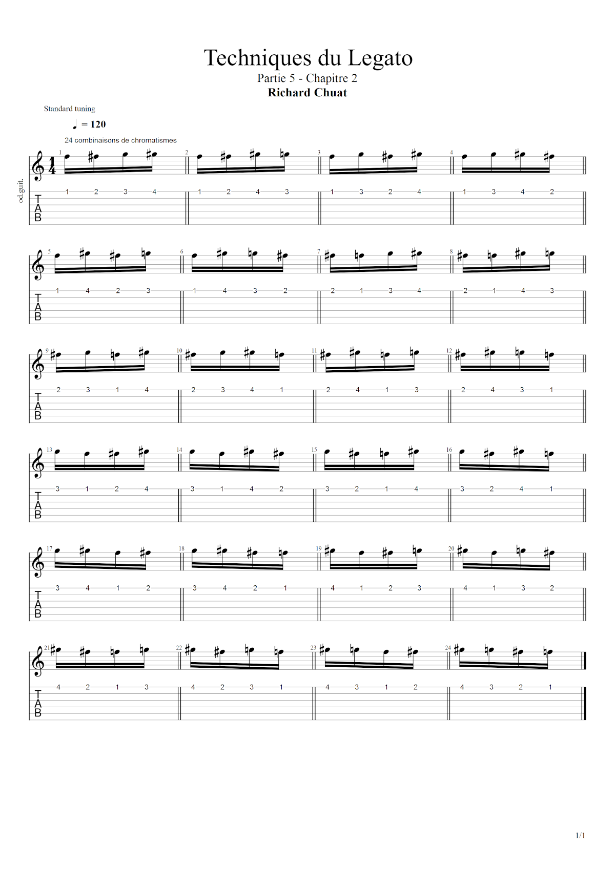 Partition 2 - Chapitre 2 : combinaisons de chromatismes