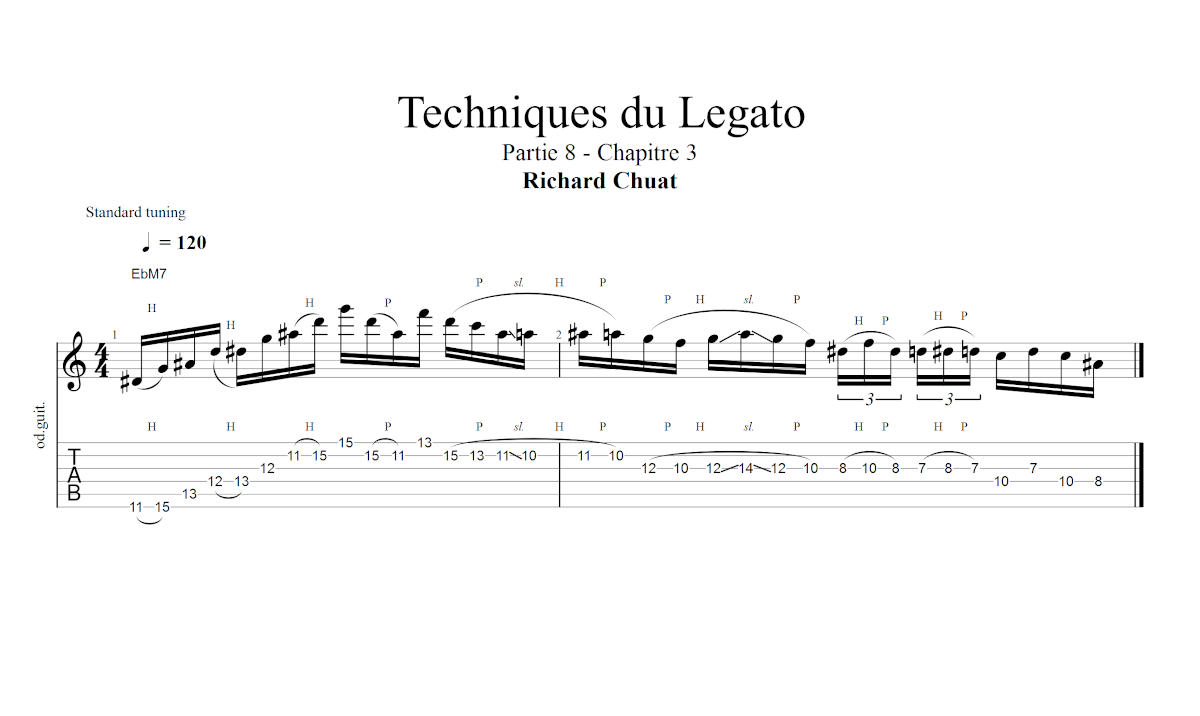 Partition 3 - Chapitre 3 : Arpège de EbM7