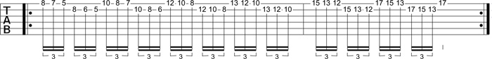 Partition 3 - Montée inversée en legato et alterné