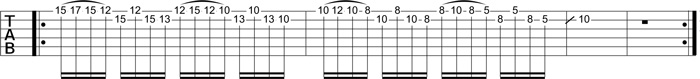 Partition 6 - Descente en pentatonique et legato