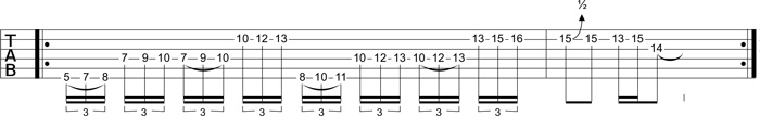 Partition 7 - Plan sur changement d'octaves en legato