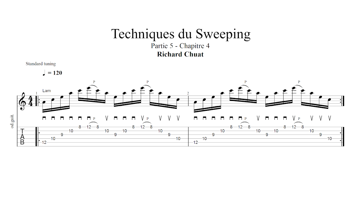 Partition 4 - Chapitre 4 : Formule de sweep sur 3 cordes