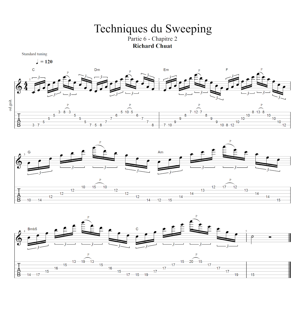 Partition 2 - Chapitre 2 : Harmonisation de la gamme de Do