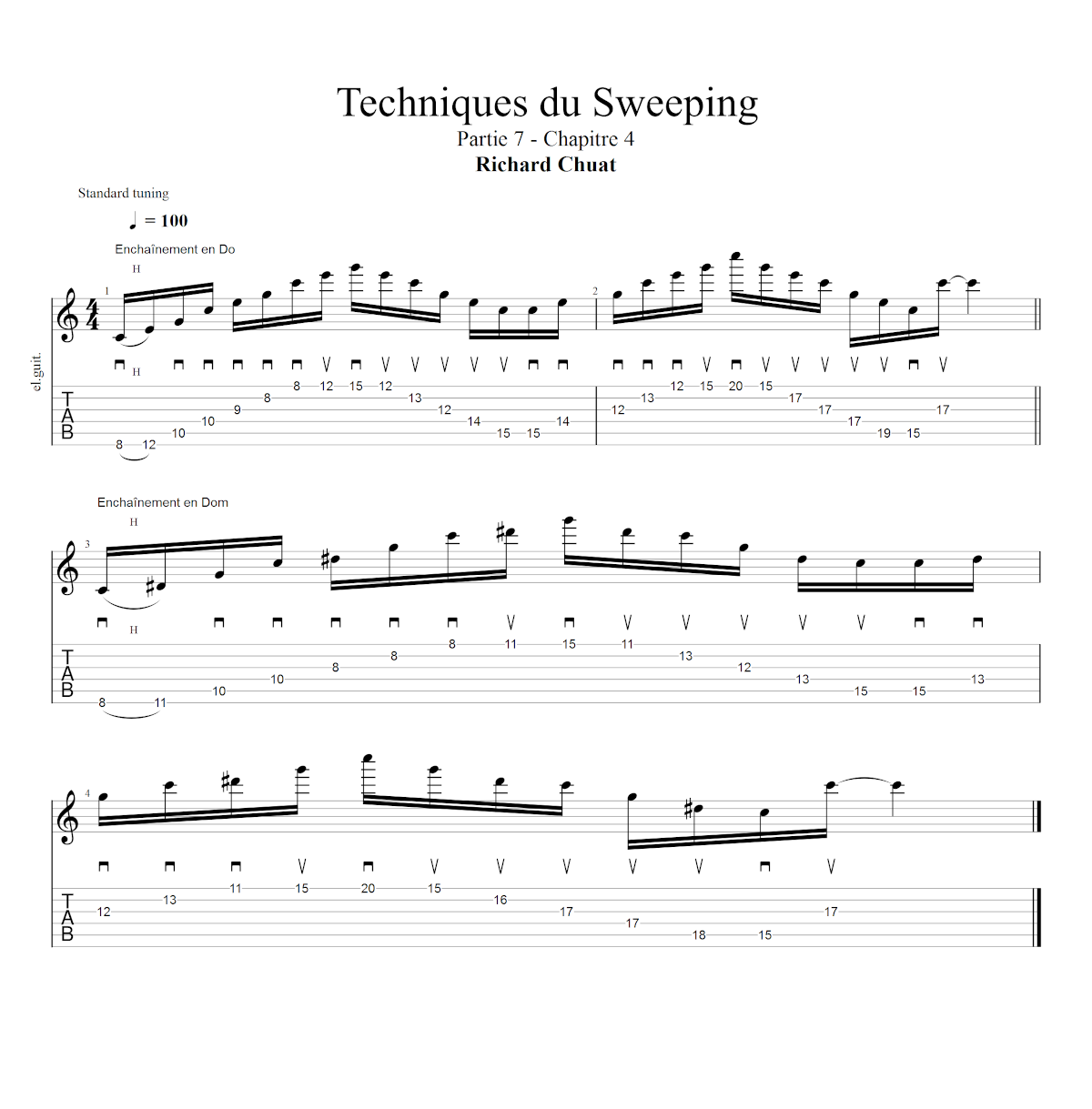Partition 4 - Chapitre 4 : enchaînement des positions