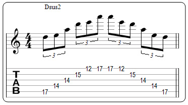 Partition 3 - Arpège sus2