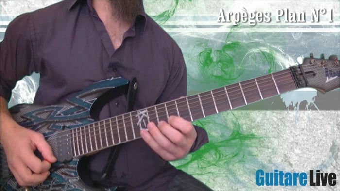 Sweeping en Am avec blue note