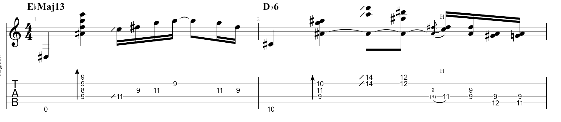 Partition 5 - Partie A - Mesure 1 et 2