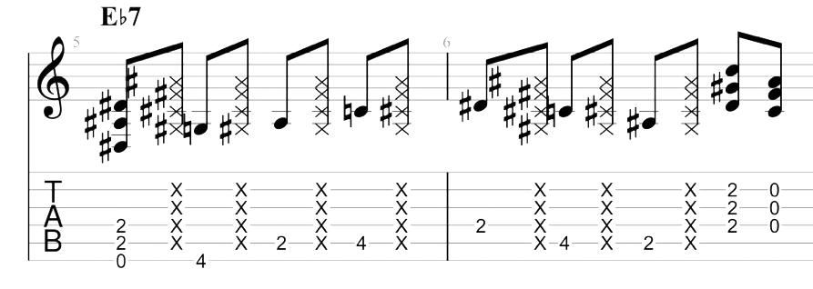 Partition 3 - Rythmique - Explications