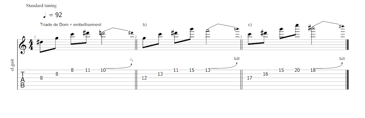 Partition 1 - Chapitre 1 : Utilisation des triades manière mélodique