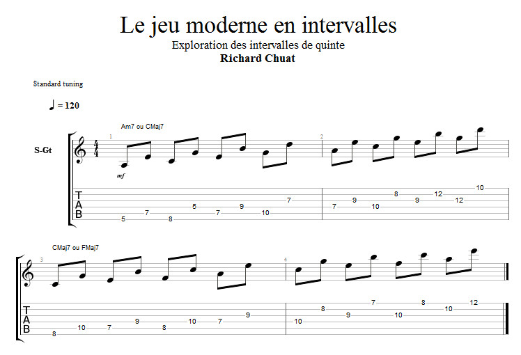 Partition 1 - Partie 1 : exploration des intervalles de quinte