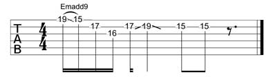 Partition 2 - L'arpège mineur add9