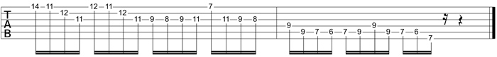 Partition 2 - Seconde variante de l'arpège add11