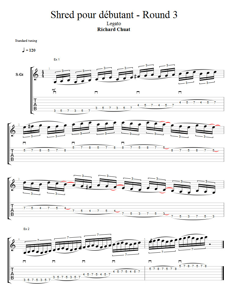 Partition 1 - Partie 1 : legato