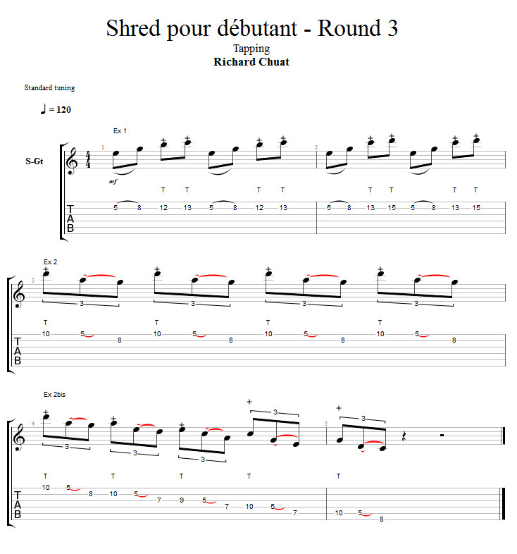 Partition 4 - Partie 4 : tapping