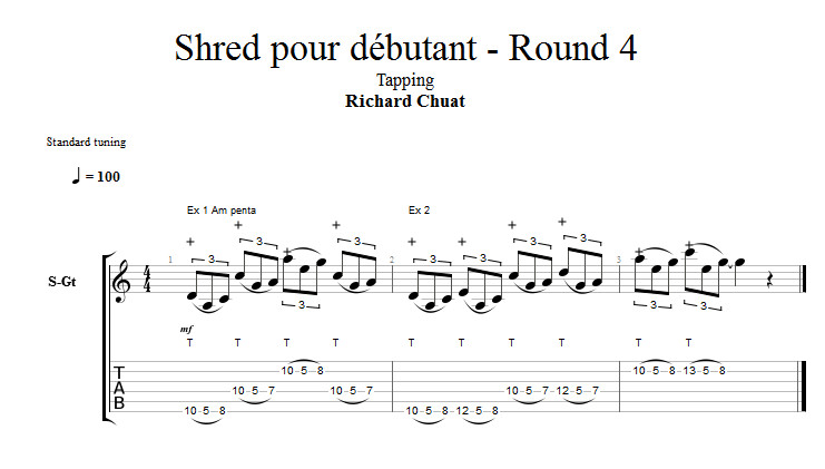Partition 4 - Partie 4 : le tapping