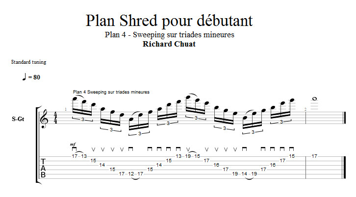 Partition 4 - Plan 4 - Sweeping sur triades mineures