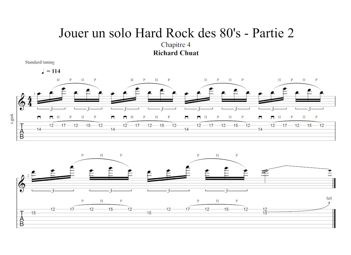Partition 4 - Chapitre 4 - Sweep et Legato