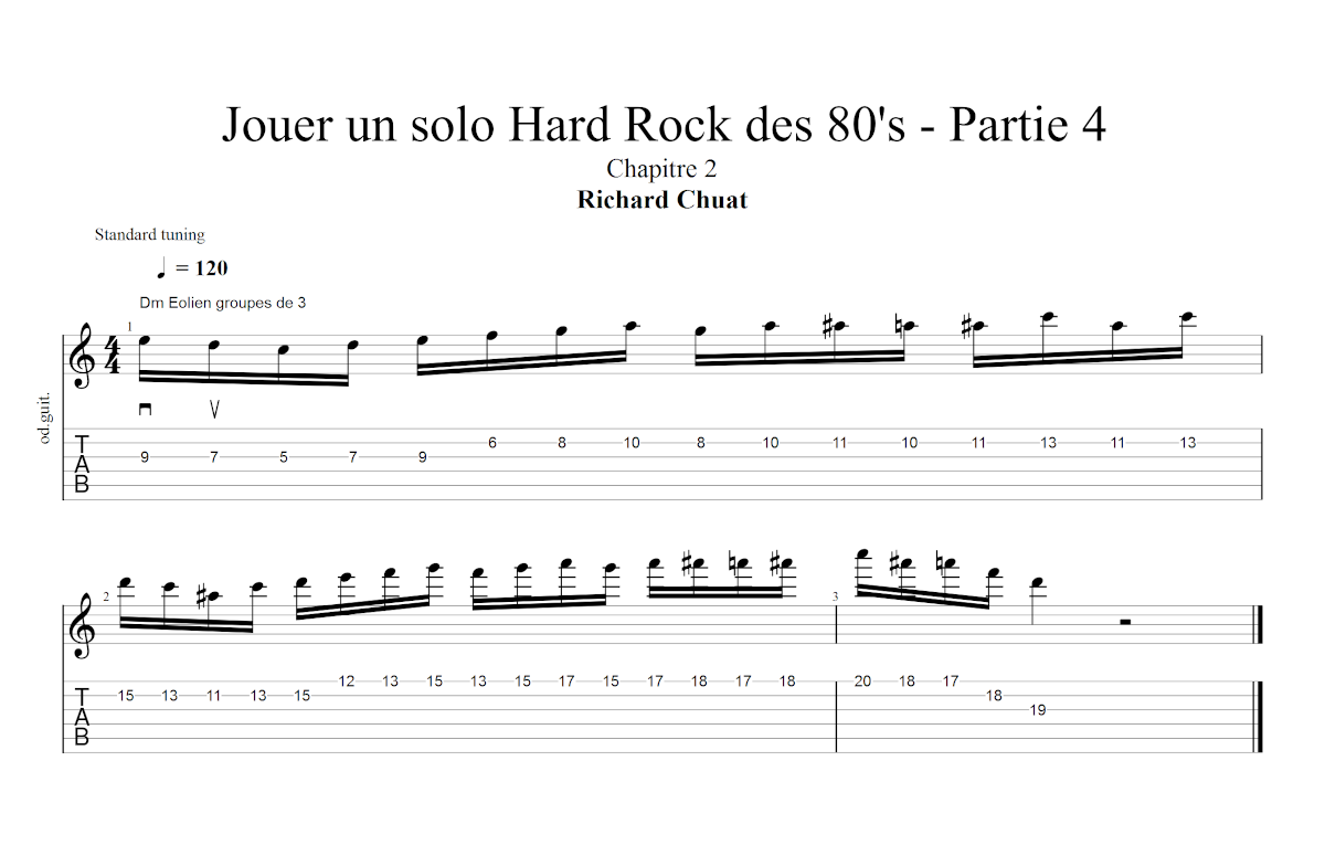 Partition 2 - Chapitre 2 - Gamme mineure naturelle