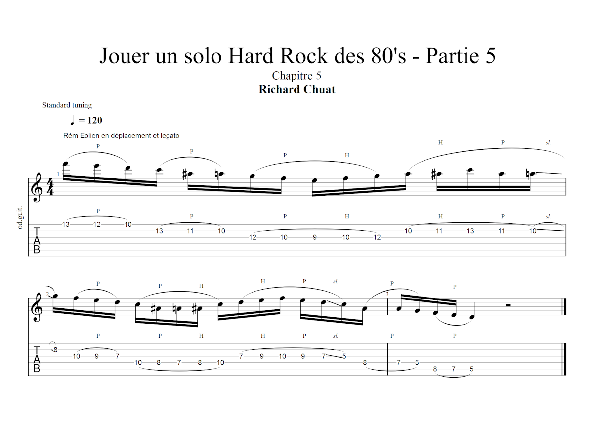 Partition 5 - Chapitre 5 - Phrasé en legato