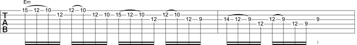 Partition 1 - Plan hard rock 1 - Gamme brisée par 4
