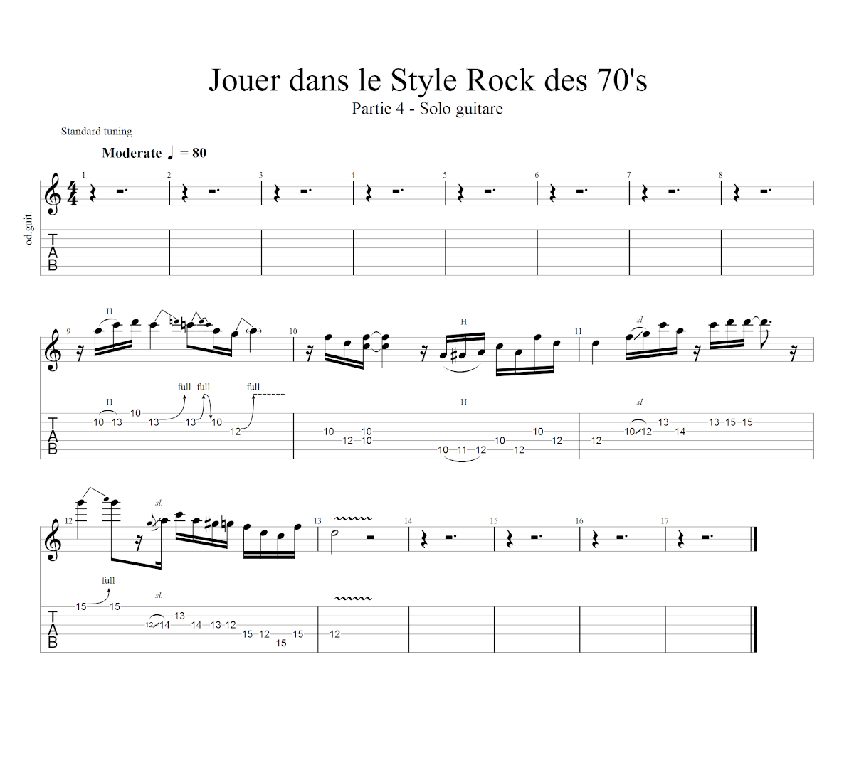 Partition 4 - Chapitre 4 : solo