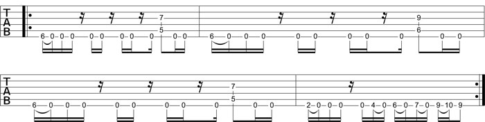 Partition 3 - Rythmique avec bourdon