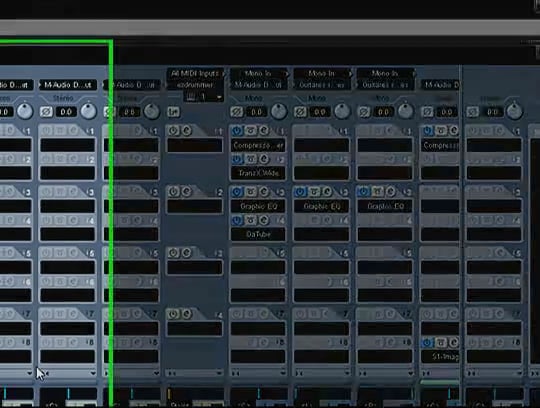 Mixage guitare droite