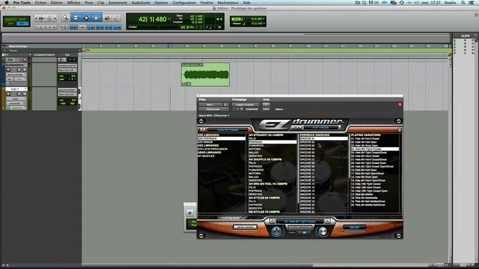 Piste batterie de base