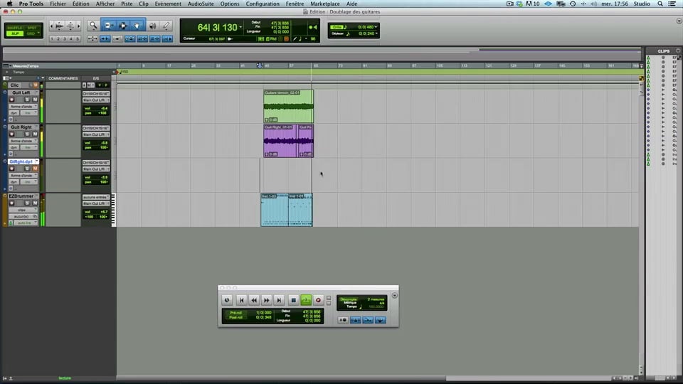 Partie 3 - Doubler les guitares