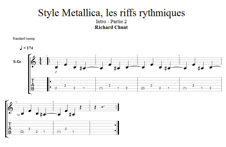 Partition 2 - Intro et arpèges