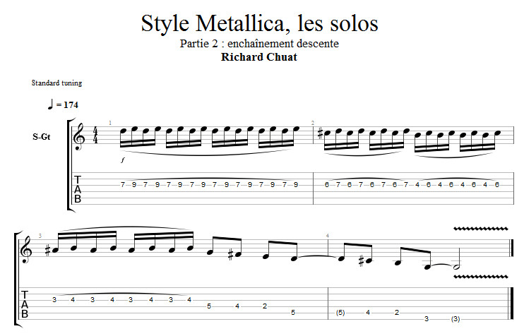 Partition 2 - Enchaînement descente