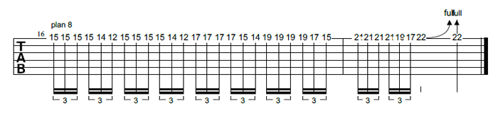 Partition 1 - Plan sur une corde en aller-retour à la Slayer
