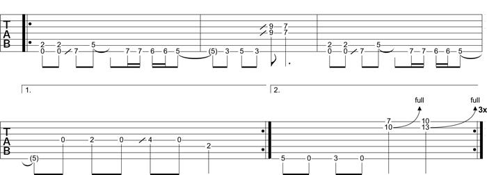Partition 2 - Arpèges à 4 sons