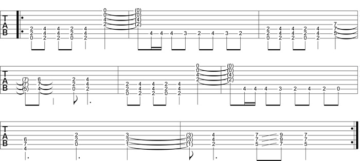 Partition 3 - Le renversement d'arpèges
