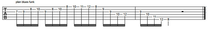 Partition 3 - En blues funk