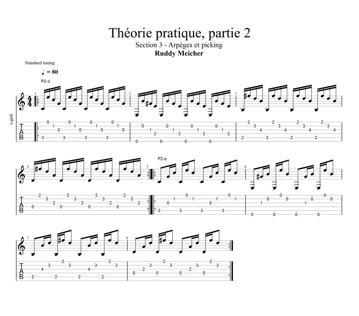 Partition 3 - Section 3 : Arpèges et picking