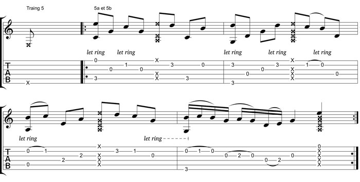 Partition 1 - Exercices 5a et 5b