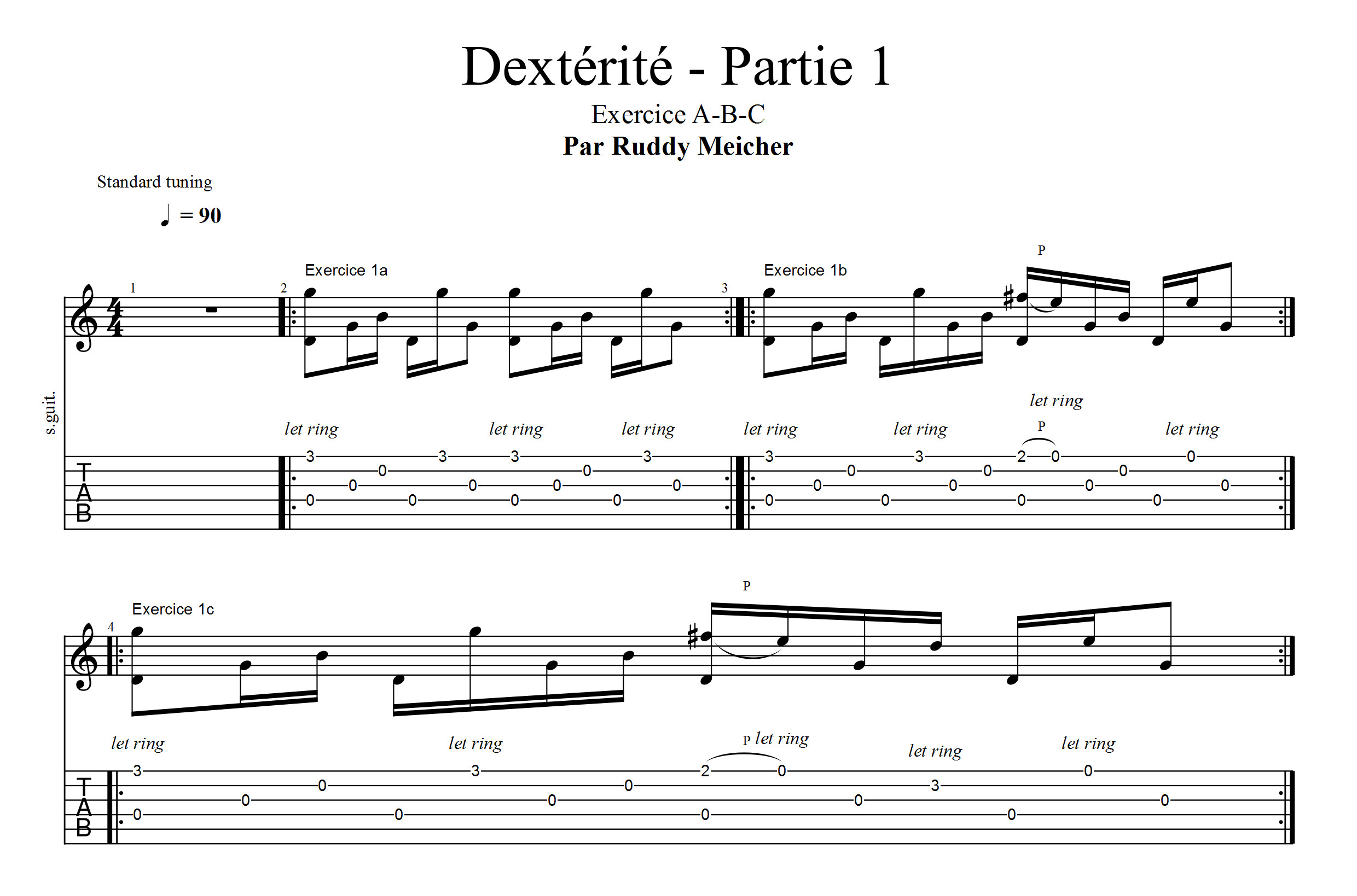 Partition 1 - Exercice A-B-C