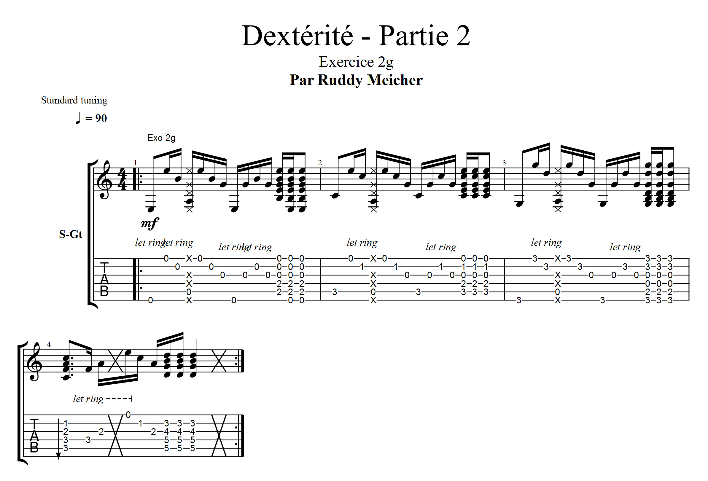 Partition 4 - Exercices 2g
